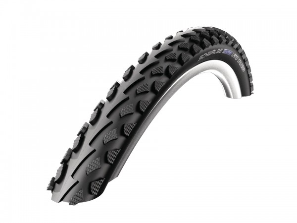 SCHWALBE Fahrradreifen Land Cruiser HS 450 24 Zoll | ETRTO: 50-507 | Draht | TwinSkin | schwarz / sc