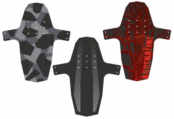 HEBIE Vorderradspritzschutz SWAP Front Camouflage | Laufradgröße: 26 - 29 Zoll | Schutzblechbreite: