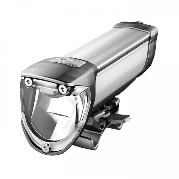 B&M LED Akkufrontleuchte 50 LUX IXON Core Befestigung: Lenker | silber