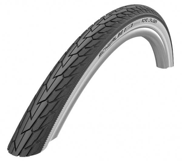 SCHWALBE Fahrradreifen Road Cruiser HS 484 28 Zoll | ETRTO: 47-622 | Draht | TwinSkin | schwarz / we