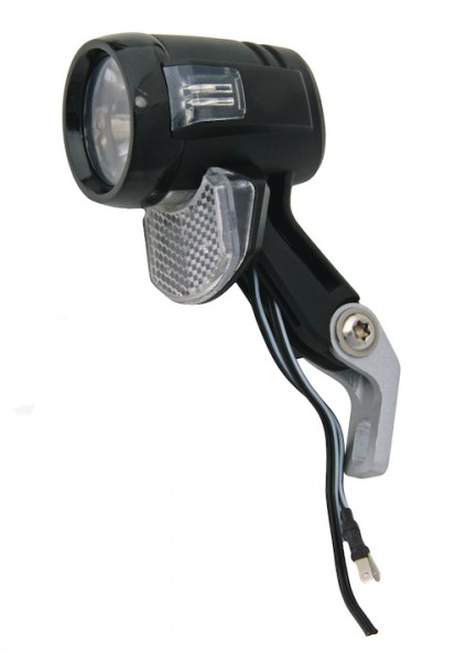 AXA Dynamo-Scheinwerfer Blueline 30 T-Steady Auto Befestigung: Gabelkrone | schwarz | An-/Ausschalte