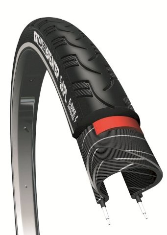 CST Fahrradreifen Classic Breaker 26 Zoll | ETRTO: 47-559 | Draht | schwarz Reflex | Fahrradmantel