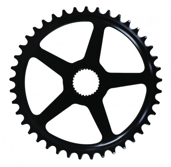 ESJOT Kettenblatt für Panasonic 41 Zähne | schwarz | Lochkreis: Direct Mount mm | Ausführung: 1/2 x